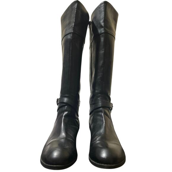 Coach & Four Black Leather Riding Boots. size 10 very nice boots! Full zip - Picture 4 of 14